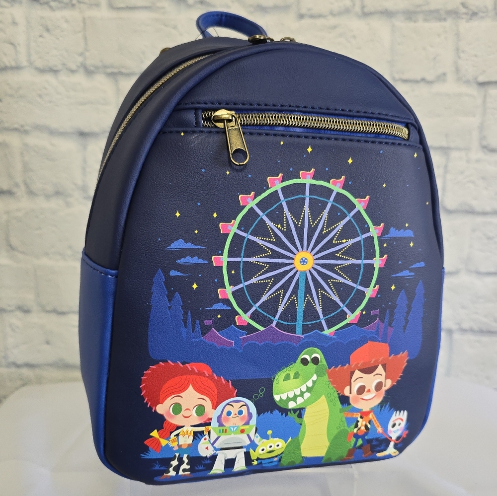 Loungefly Toy Story Mini Backpack Pixar Character Carnival Disney Bag New